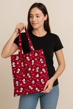 LCJ Denim Foldable Shopping Bag In Pouch Unisex Eco Large Grocery Fold Away Tote