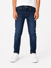 Boys Kids Dark Wash Slim Fit Jeans