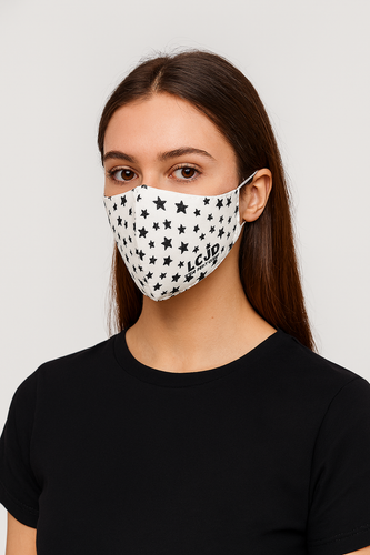 LCJ Denim Face Covering Mask Face Washable All Star
