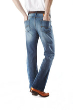 Men's Bootcut Jeans 36 Leg Medium Wash Stretch Indie Retro 70s LC20  | LCJ Denim