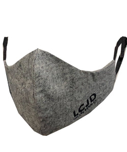 LCJ Denim Face Covering Mask Face Washable Heather Grey