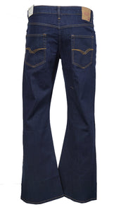 Men's LCJ Denim Super Flare Jeans Stretch Indigo Indie 70s Bell Bottoms LC16