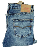 Men's Bootcut Jeans Light Acid Blue Stretch Indie Retro 70s LC20 | LCJ Denim