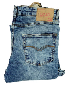 Men's Bootcut Jeans Acid Wash Stretch Indie Retro 70s LC20  | LCJ Denim