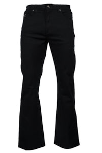 Men's Bootcut Jeans Black Jeans Stretch Indie Retro 70s LC20 | LCJ Denim