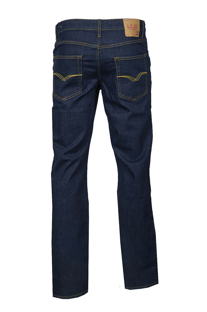 Men's LCJ Denim Comfort Fit Stretch Regular 80s Jeans LC28 Old School Indigo