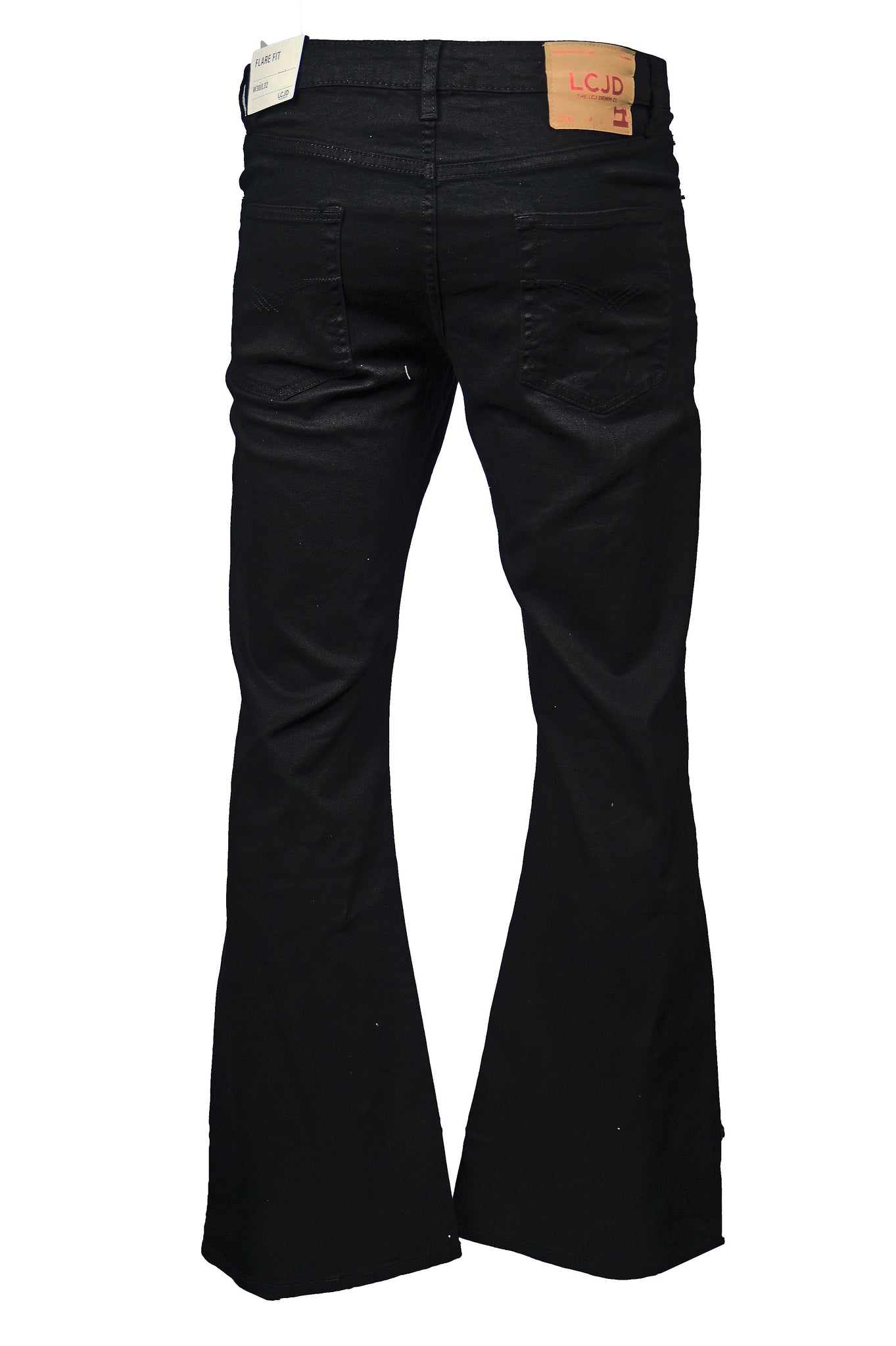 Calibre Glat ovn Men's Flare Jeans Black Stretch Indie 70s Bell Bottoms Lc16 | LCJ Deni –  LCJD