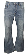 Men's Flare Jeans Mid Wash Stretch Indie Retro 70s Bell Bottom Lc16 | LCJ Denim
