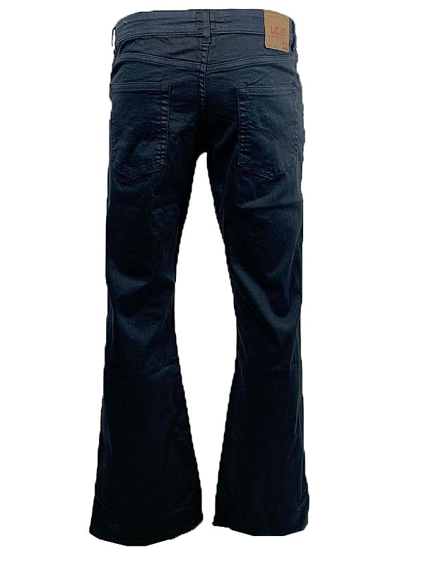 Men's Flare Jeans Dark Navy Stretch Indie 70s Bell Bottoms Lc16 | LCJ ...