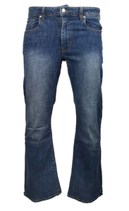 Men's LCJ Denim Flare Stretch Indie Jeans 70s Acid Bell Bottoms